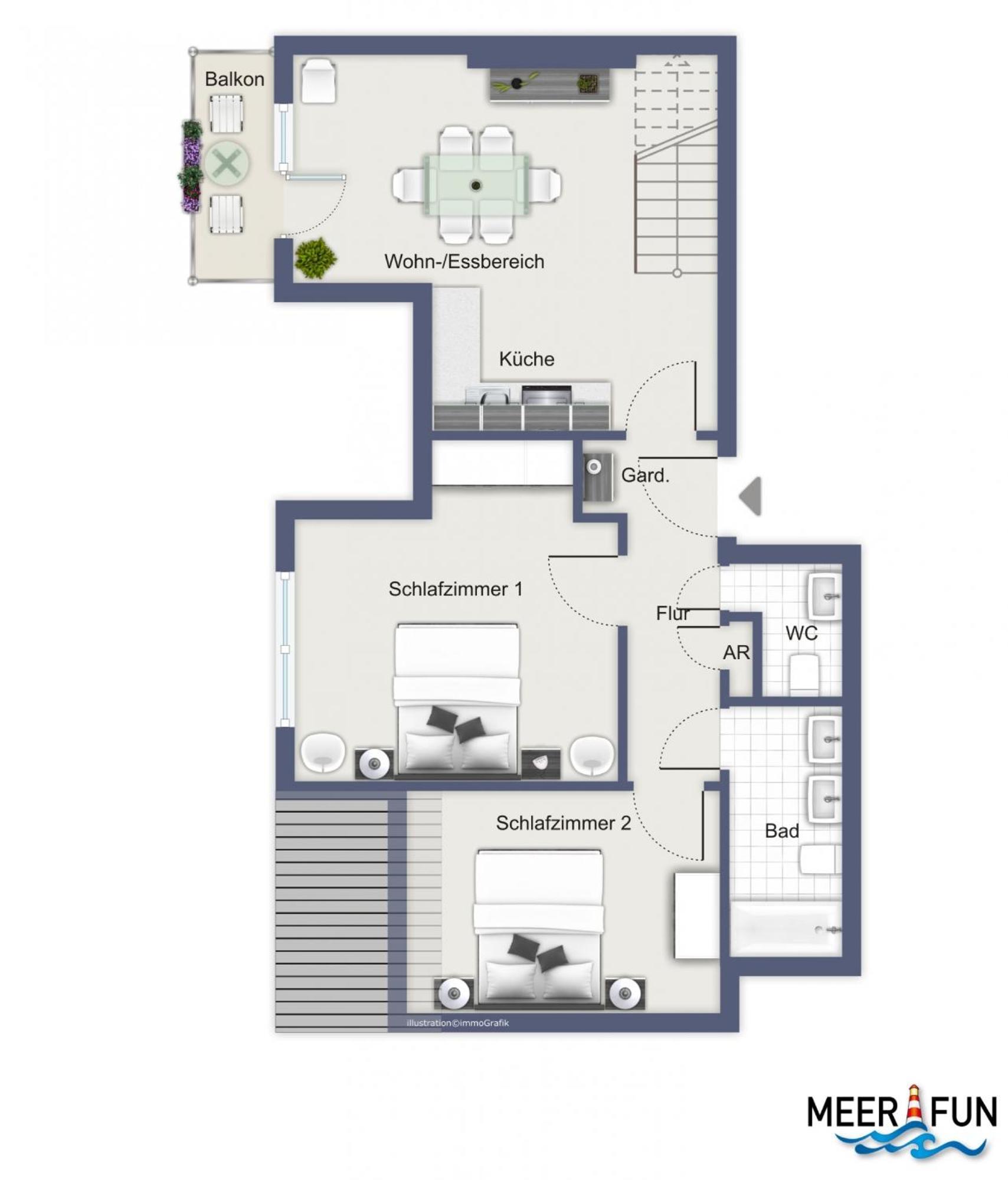 Villa Hanse Wohnung 319 Кюлунгсборн Экстерьер фото
